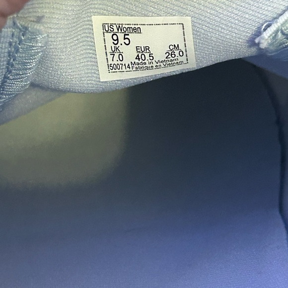 Vans Slip On Blue Checkered Shoes - Picture 5 of 6